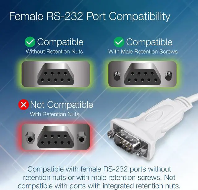 Alt view image 4 of 15 - TRENDnet USB to Serial 9-Pin Converter Cable, TU-S910, USB to RS232 Serial Adapter, Supports Windows & Mac, USB 1.1, USB 2.0, USB 3.0, 3m (10 ft.) Cable Length, Plug & Play, White