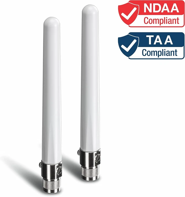 Alt view image 2 of 3 - 4/6 dBi Surge Outdoor Dual Band Omni Antenna Kit, Replaceable Surge Protection Fuse, TEW-AO46S