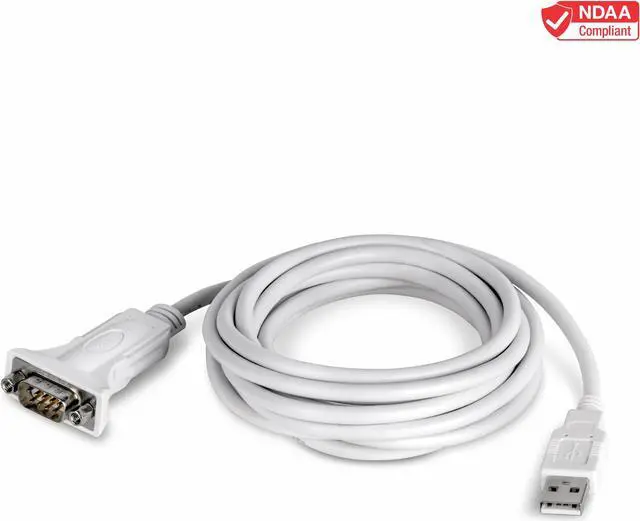 Main image of TRENDnet USB to Serial 9-Pin Converter Cable, TU-S910, USB to RS232 Serial Adapter, Supports Windows & Mac, USB 1.1, USB 2.0, USB 3.0, 3m (10 ft.) Cable Length, Plug & Play, White