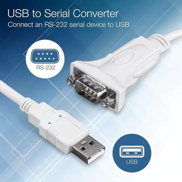 Alt view image 3 of 15 - TRENDnet USB to Serial 9-Pin Converter Cable, TU-S910, USB to RS232 Serial Adapter, Supports Windows & Mac, USB 1.1, USB 2.0, USB 3.0, 3m (10 ft.) Cable Length, Plug & Play, White