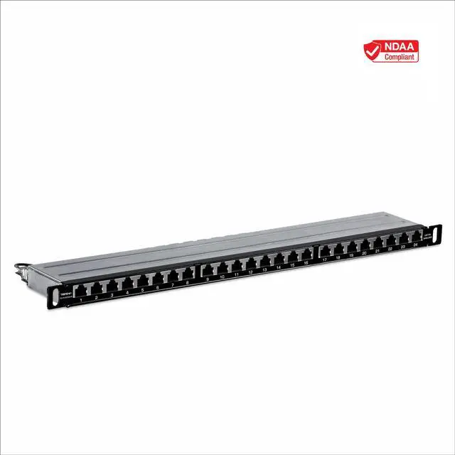 Alt view image 10 of 15 - TRENDnet TC-P24C6AHS 24-Port Cat6A Shielded Half-U Patch Panel