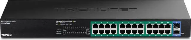 Alt view image 3 of 10 - TRENDnet 26-Port Gigabit EdgeSmart PoE+ Switch, TPE-TG262ES