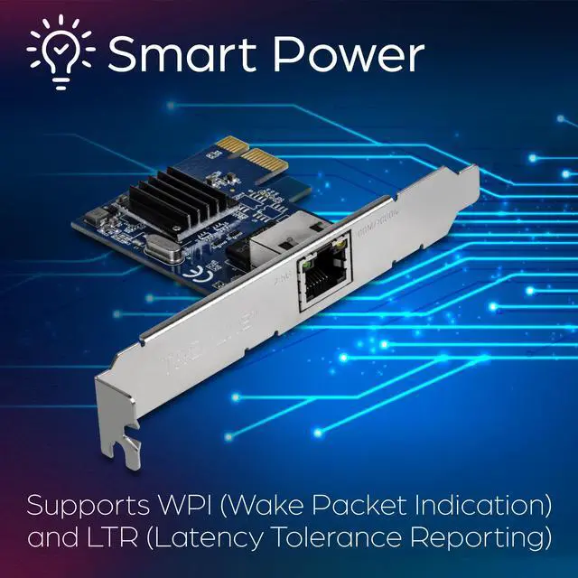 Alt view image 4 of 7 - TRENDnet 2.5Gase-T PCIe Network Adapter, Standard and Low-Profile Brackets Included, Windows® support,TEG-25GECTX