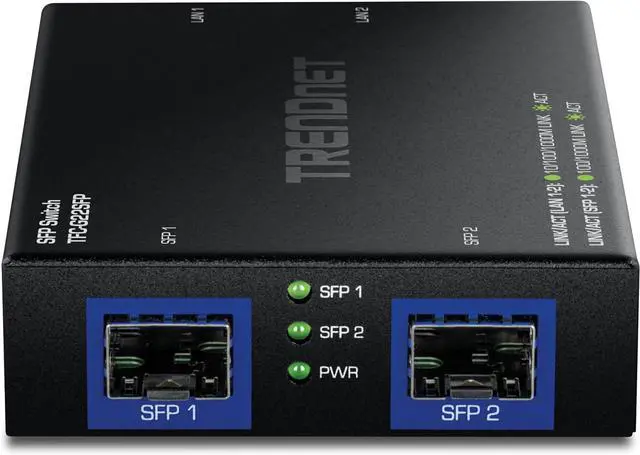 Alt view image 4 of 6 - TRENDnet TFC-G22SFP, 4-Port Gigabit Switch with SFP Ports