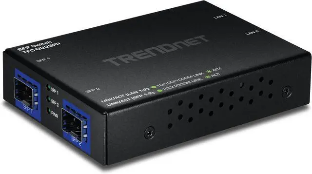 Alt view image 6 of 6 - TRENDnet TFC-G22SFP, 4-Port Gigabit Switch with SFP Ports