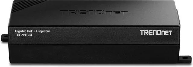 Alt view image 3 of 5 - TRENDnet TPE-116GI, Gigabit PoE++ Injector
