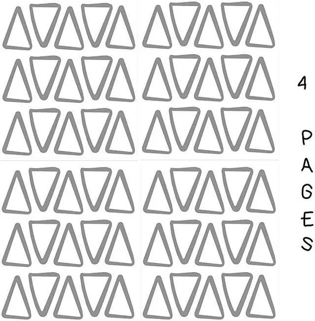 Alt view image 3 of 7 - Vieli Arte Grey Transparent Triangles Hand Drawn Wall Vinyl Sticker Decal Decor Nursery 60 pcs Adhesive Tribal Triangle for Kids Baby Bedroom Decoration Grey