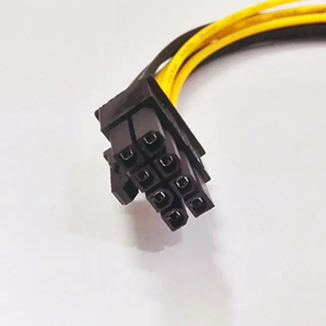 Alt view image 5 of 5 - 10PCS 18cm 8Pin To Dual 4Pin Video Card Power Cord Y Shape 8 Pin PCI Express To Dual 4 Pin Molex Graphics Card Power Cable