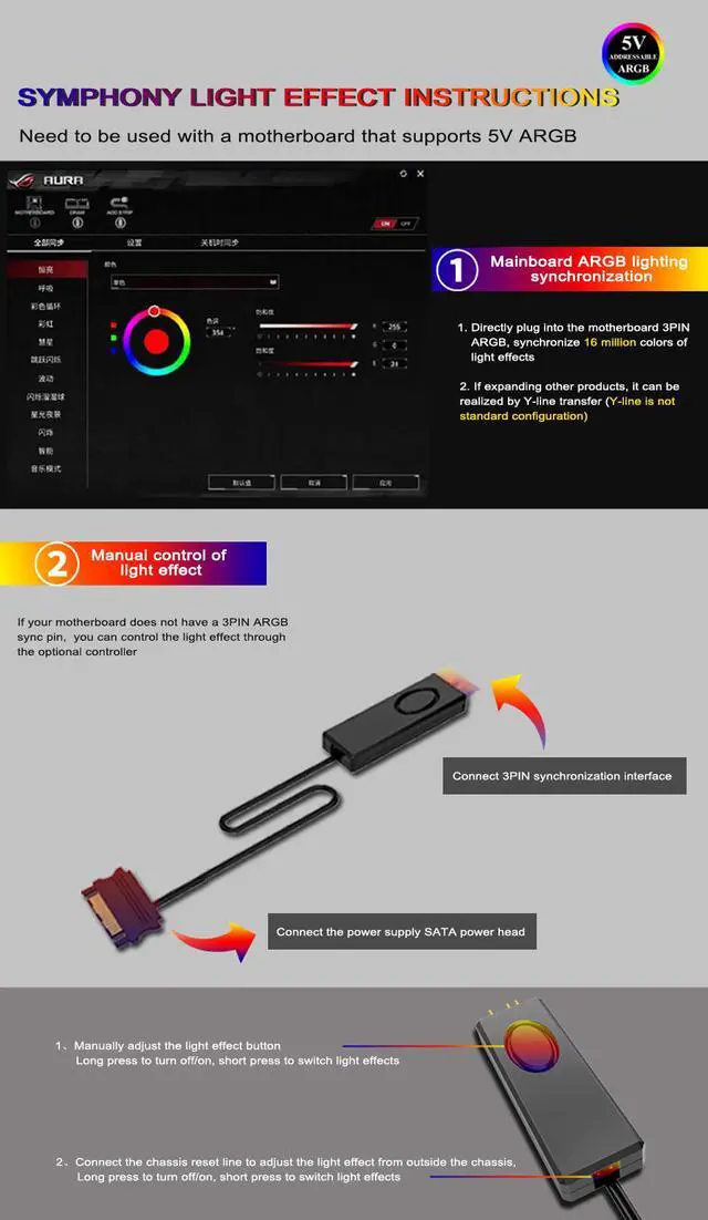 Alt view image 7 of 7 - Weastlinks Graphics card frame 3pin 5V ARGB lighting effect motherboard synchronization magnesium aluminum alloy fixed adjustment