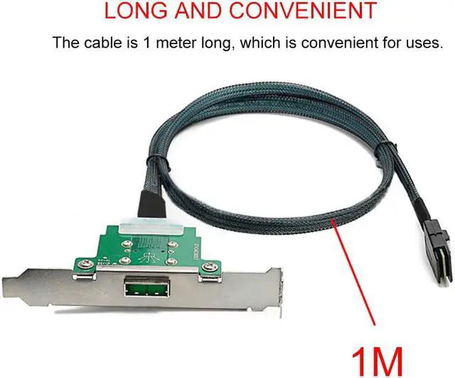 Alt view image 3 of 7 - Weastlinks SFF-8088 to SFF-8087 Server Power Cable Sff-8087 Computer Hard Drive Data Transfer Cable 1m