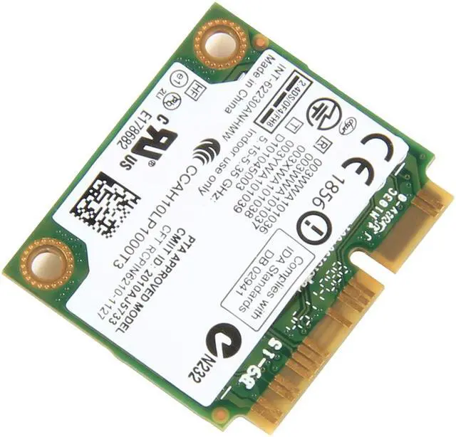 Alt view image 4 of 6 - Weastlinks Dual band 300Mbps For Intel 62230ANHMW Advanced-N 6230 2.4G 5GHZ WiFi+BT3.0 Mini PCI-e Bluetooth Wireless card