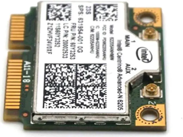 Alt view image 6 of 7 - Weastlinks Intel Centrino Advanced-N 6205 62205ANHMW 6205AGN Wireless 300Mbps Wifi Card For X220 T420 T520 60Y3253 8570 8460 631954-001