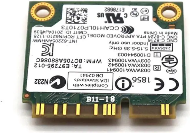 Alt view image 4 of 7 - Weastlinks Intel Centrino Advanced-N 6205 62205ANHMW 6205AGN Wireless 300Mbps Wifi Card For X220 T420 T520 60Y3253 8570 8460 631954-001