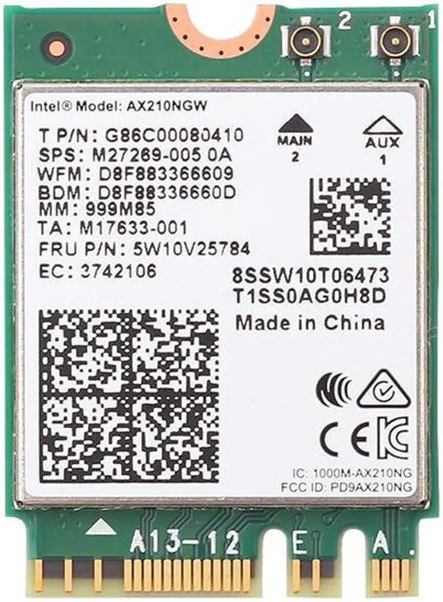 Alt view image 5 of 6 - Weastlinks Dual Band 2974Mbps AX210NGW 802.11ax/ac Wireless card For Intel WI-FI 6E AX201 M.2 NGFF Bluetooth 5.2 Wifi Network Wlan 2.4G/5G