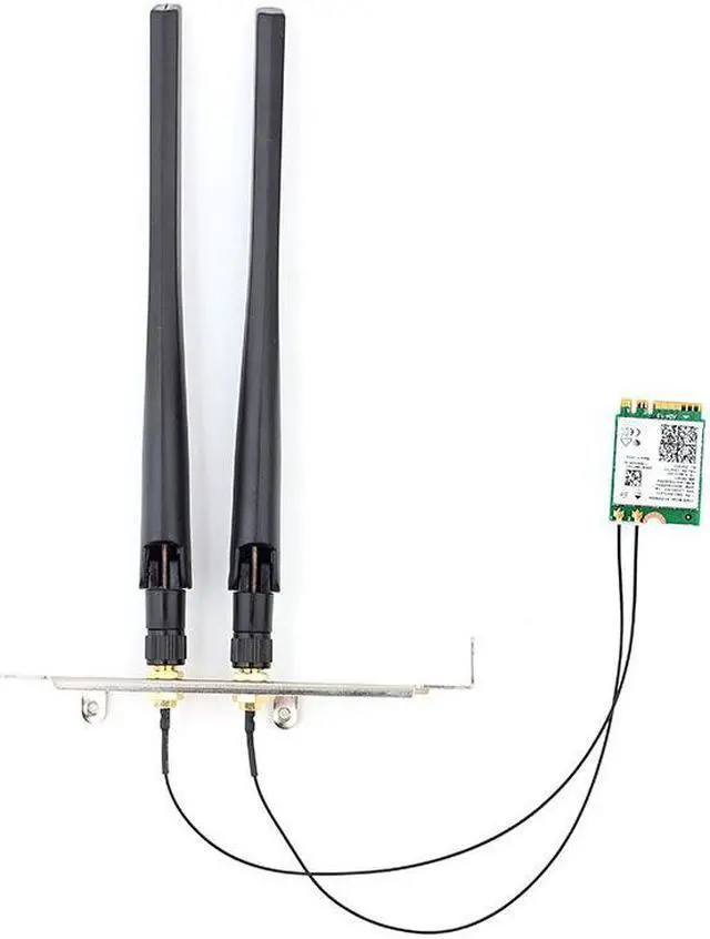 Alt view image 4 of 6 - Weastlinks Dual band 2.4Gbps 802.11ax WiFi6 Desktop Kit AX200 Bluetooth 5.1 Wifi Card 2.4G/5Ghz MU-MIMO AX200NGW Adapter Antenna