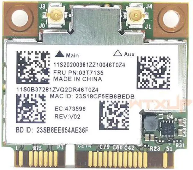Alt view image 5 of 5 - Weastlinks BCM94352 BCM94352HMB 802.11ac Dual Band Wifi + Bluetooth 4.0 867Mbps Mini PCI-E Card for M92 M83 M93 y410p y510p