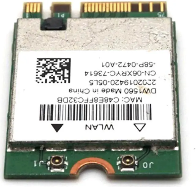 Alt view image 4 of 7 - Weastlinks DW1560 BCM94352Z NGFF M.2 WiFi WLAN Bluetooth 4.0 802.11ac 867Mbps BCM94352 wireless card WLAN