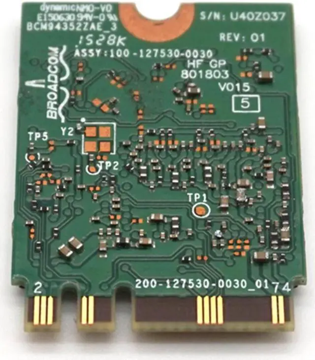 Alt view image 6 of 7 - Weastlinks DW1560 BCM94352Z NGFF M.2 WiFi WLAN Bluetooth 4.0 802.11ac 867Mbps BCM94352 wireless card WLAN