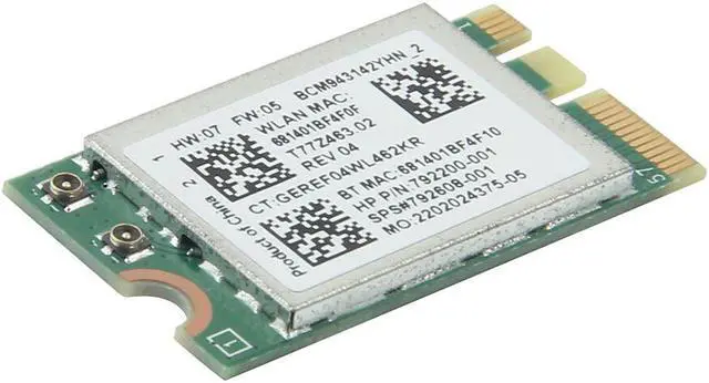Alt view image 4 of 7 - Weastlinks 150Mbps For Broadcom BCM943142Y M.2 NGFF Wireless-N 2.4Ghz 802.11b/g/n Bluetooth 4.0 Network Mini PCI-E Wifi Card