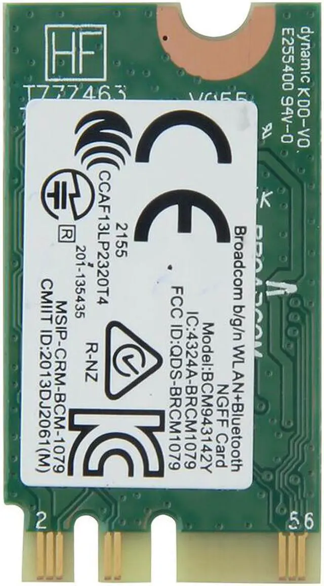 Alt view image 3 of 7 - Weastlinks 150Mbps For Broadcom BCM943142Y M.2 NGFF Wireless-N 2.4Ghz 802.11b/g/n Bluetooth 4.0 Network Mini PCI-E Wifi Card