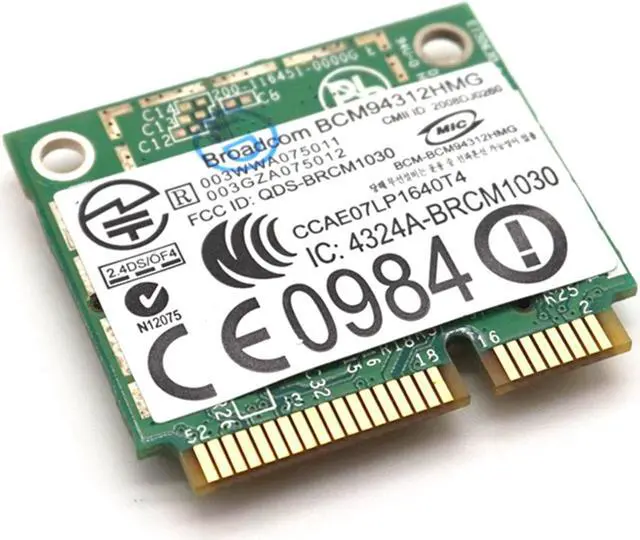 Alt view image 4 of 7 - Weastlinks Broadcom BCM94312HMG Wireless Wifi Half Mini pci-e card for DELL DW1397 WLAN PCI Express Network Adapter
