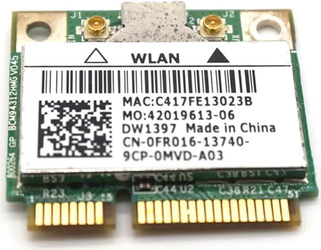 Alt view image 7 of 7 - Weastlinks Broadcom BCM94312HMG Wireless Wifi Half Mini pci-e card for DELL DW1397 WLAN PCI Express Network Adapter