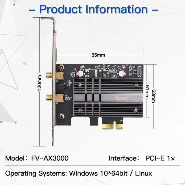 Alt view image 6 of 7 - Weastlinks Dual band 3000Mbps Wifi 6 Intel AX200 PCIe Wireless Wifi Adapter 2.4G/5Ghz 802.11ac/ax Bluetooth 5.0 AX200NGW Wi-fi Card For PC