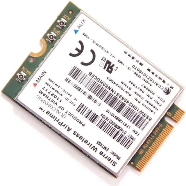 Alt view image 5 of 7 - Weastlinks Wireless 4G LTE WWAN Module For Lenovo X260 T460 P50 P70 L560 X1 Carbon Sierra Airprime EM7455 QUALCOMM GOBI6000 IBM FRU:00JT542