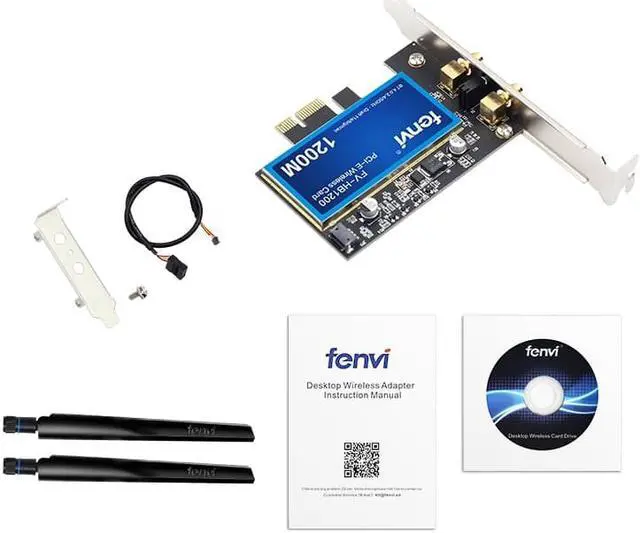 Alt view image 7 of 7 - Weastlinks Desktop Dual Band 802.11ac BCM94360CS2 Wireless-AC WiFi Bluetooth 4.0 PCI-E Adapter For Mac/Hackintosh/Windows