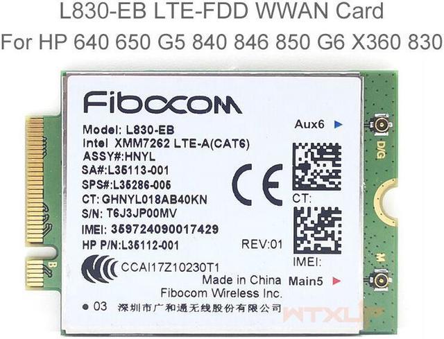 Weastlinks Fibocom L830-EB 4LTE WWAN Card For HP L35286-005 Intel