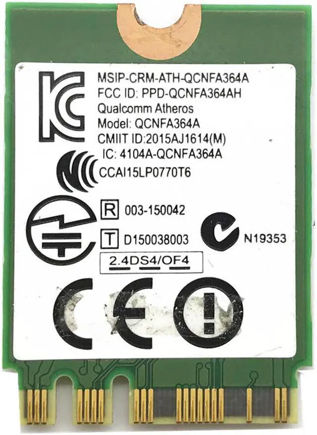 Alt view image 2 of 2 - Weastlinks killer 1535 867Mbps killer1535 bluetooth 4.1 NGFF M.2 WiFi Network Card for GE72/GT72/GT80/GS60/GE62P651SE/SG/P650S/T5
