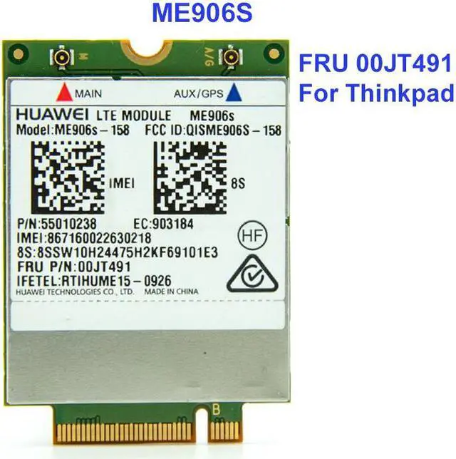 Main image of Weastlinks ME906S ME906S-158 FRU 00JT491 LTE Original M.2 Qualband FDD LTE 4G Module For Thinkpad T460 L460 P50s T560 X260 X1 Yoga