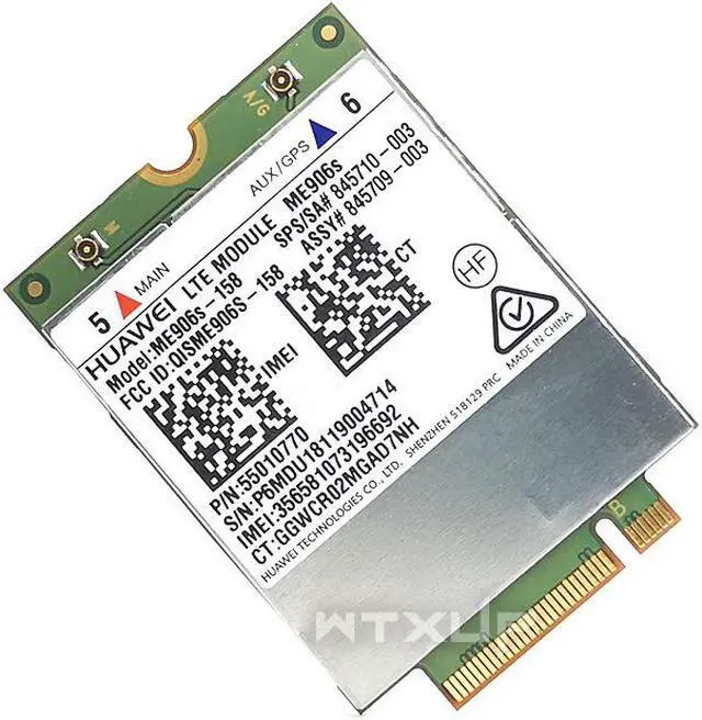 Alt view image 4 of 4 - Weastlinks Mobile Broadband Card for HP 840 850 LT4132 LTE HSPA+ 4G Module ME906S ME906S-158 845710-003