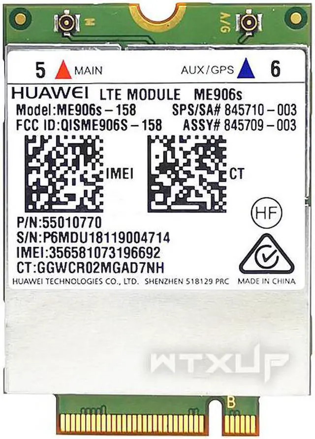 Alt view image 3 of 4 - Weastlinks Mobile Broadband Card for HP 840 850 LT4132 LTE HSPA+ 4G Module ME906S ME906S-158 845710-003