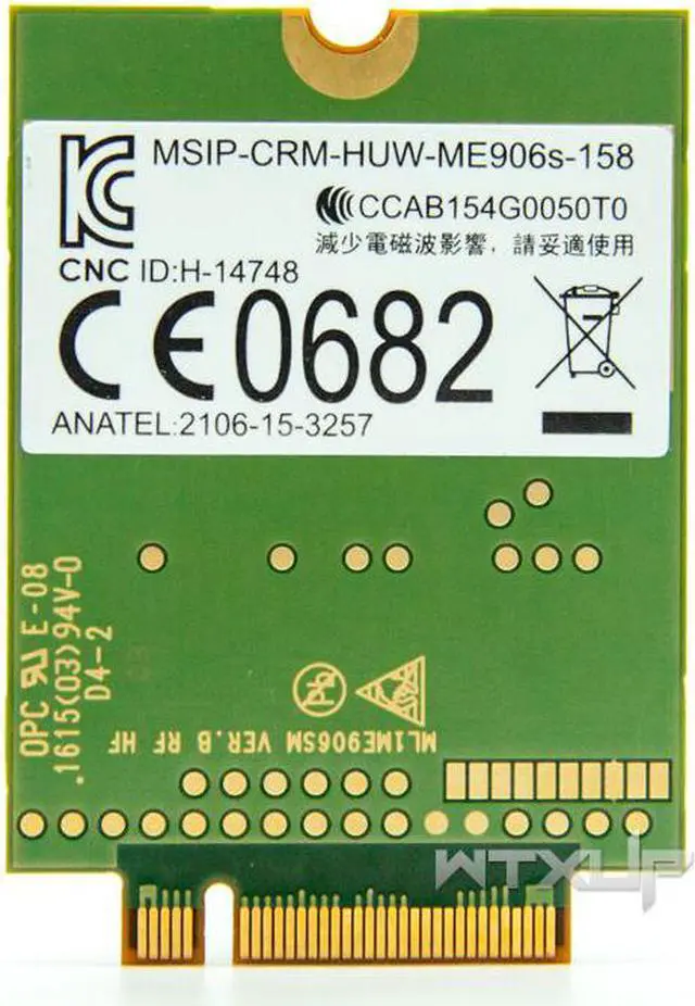 Alt view image 2 of 4 - Weastlinks Mobile Broadband Card for HP 840 850 LT4132 LTE HSPA+ 4G Module ME906S ME906S-158 845710-003