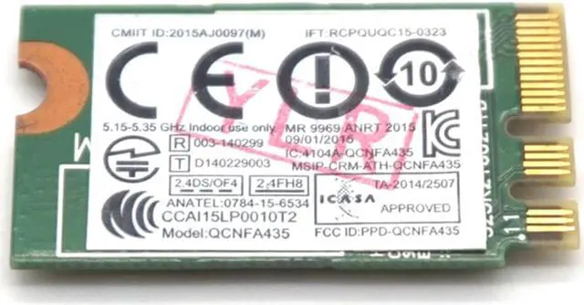 Alt view image 5 of 7 - Weastlinks for Lenovo IdeaPad 510-15IKB E31 E470 FRU 01AX709 Atheros QCNFA435 AC 2.4G&5G NGFF 802.11ac WIFI+ Bluetooth 4.1