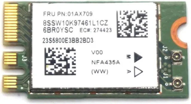 Main image of Weastlinks for Lenovo IdeaPad 510-15IKB E31 E470 FRU 01AX709 Atheros QCNFA435 AC 2.4G&5G NGFF 802.11ac WIFI+ Bluetooth 4.1