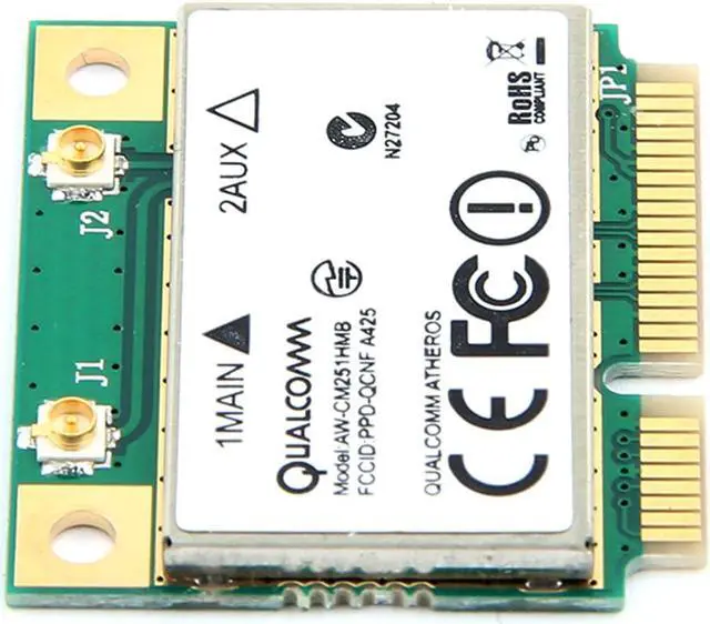 Alt view image 3 of 5 - Weastlinks Dual Band 433Mbps Atheros QCA9377 WI-FI + Bluetooth 4.1 Wlan 802.11 ac 2.4G/5Ghz Mini PCI-E Wireless Network Card AW-CM251HMB