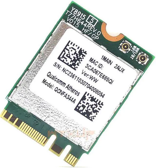 Alt view image 3 of 6 - Weastlinks Qualcomm Atheros Wireless AC Wi-Fi adapter QCNFA344A NFA344A wifi Dual Band + BT4.1 bluetooth 4.1 NGFF Card