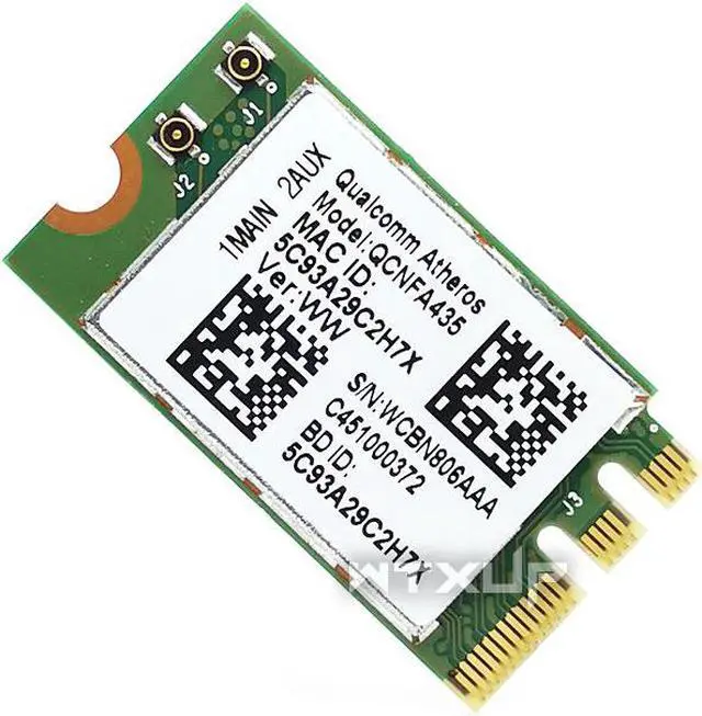 Alt view image 5 of 5 - Weastlinks Wireless Adapter Card for Qualcomm QCA9377 QCNFA435 802.11AC NFA435 433Mbps 2.4G/5G DW1810 NGFF WIFI CARD Bluetooth 4.1