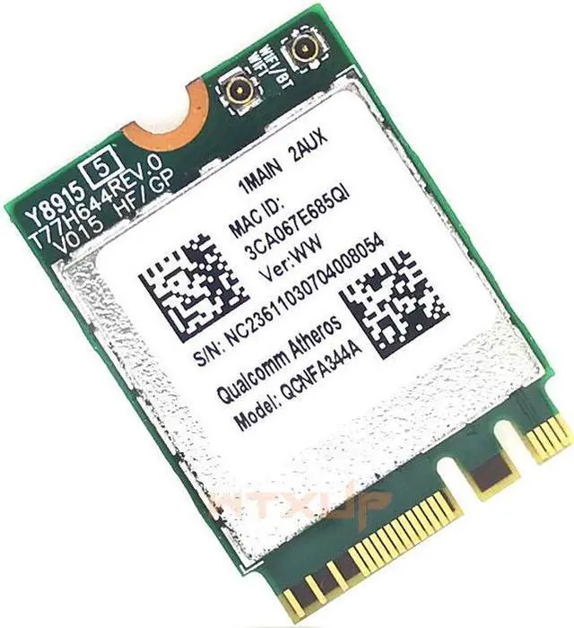 Alt view image 5 of 6 - Weastlinks Qualcomm Atheros Wireless AC Wi-Fi adapter QCNFA344A NFA344A wifi Dual Band + BT4.1 bluetooth 4.1 NGFF Card