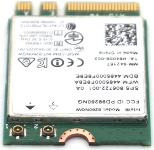 Alt view image 4 of 7 - Weastlinks Intel Wireless-ac 8260 8260ngw Ngff Dual Band Card 802.11a/b/g/n/ac 867mbps + Bluetooth 4.2 Wifi Card