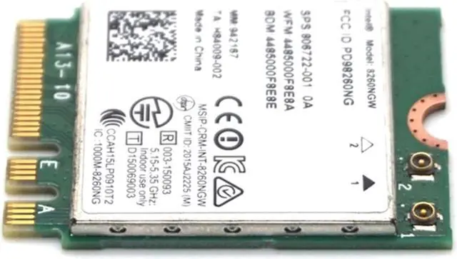 Alt view image 5 of 7 - Weastlinks Intel Wireless-ac 8260 8260ngw Ngff Dual Band Card 802.11a/b/g/n/ac 867mbps + Bluetooth 4.2 Wifi Card