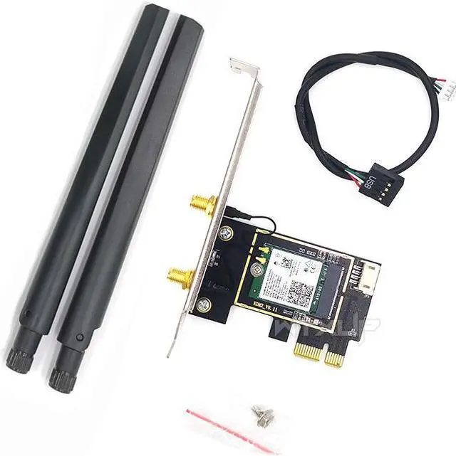 Alt view image 5 of 5 - Weastlinks WiFi Card Wireless Bluetooth Adapter Dual Band PCIe Wireless 9260ac 1730Mbps MU-MIMO WiFi PCI-E 1X Card BT 5.0
