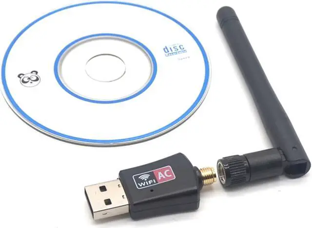 Alt view image 2 of 7 - Weastlinks 600Mbps USB wireless wifi Adapter 2.4GHz 5GHz WiFi with Antenna Dual Band PC Mini Computer Network Card Receiver 802.11b/n/g/ac