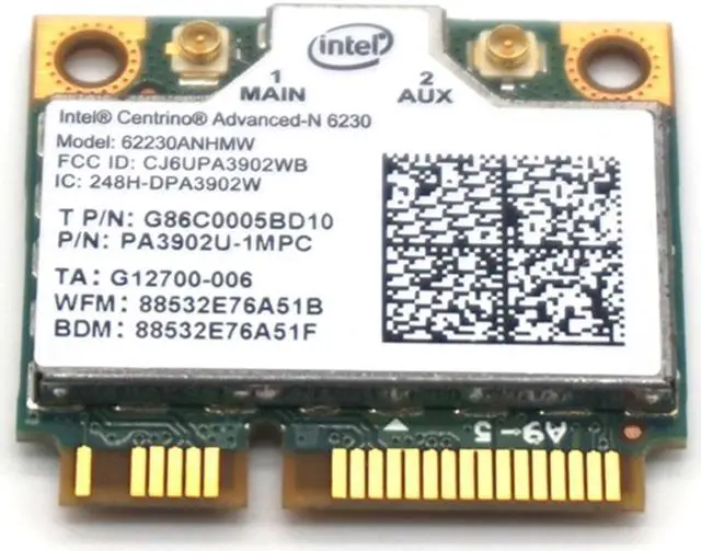 Alt view image 4 of 7 - Weastlinks For Intel Centrino Advanced-N 6230 6230AN 300Mbps PCI-E Bluetooth 62230ANHMW Wireless Card
