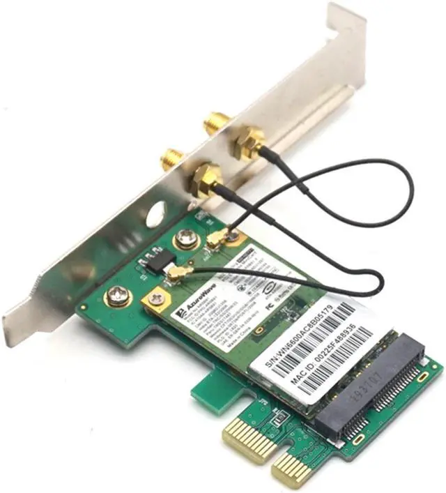 Alt view image 3 of 7 - Weastlinks AR9281 Desktop WIFI WLAN Card Wireless Wifi PCI-E Card Adapter 300M Double Antenna