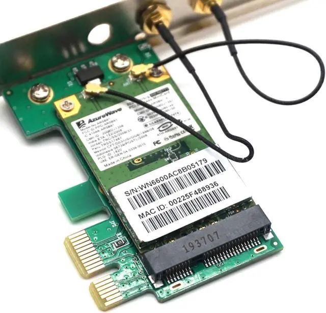 Alt view image 6 of 7 - Weastlinks AR9281 Desktop WIFI WLAN Card Wireless Wifi PCI-E Card Adapter 300M Double Antenna