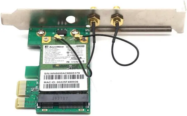 Alt view image 4 of 7 - Weastlinks AR9281 Desktop WIFI WLAN Card Wireless Wifi PCI-E Card Adapter 300M Double Antenna