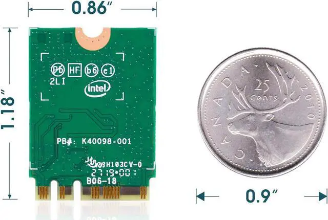 Alt view image 6 of 8 - Weastlinks Dual Band Wireless AX200NGW 2.4Gbps 802.11ax Wireless Intel Wi-Fi 6 Bluetooth 5.0 M.2 NGFF WiFi Wlan Card MU-MIMO